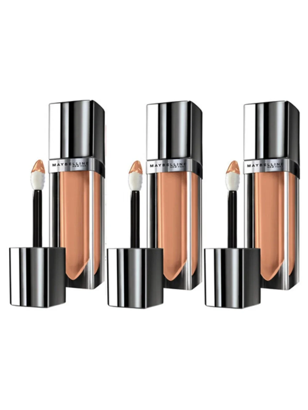 3-Pack NEW Maybelline Lip Elixir Lip Color Gloss 055 Glistening Amber (Sealed)
